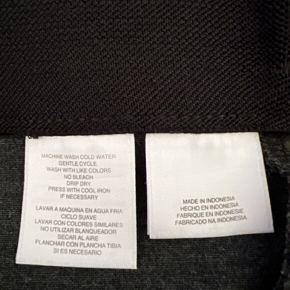 Anne Klein Pants Womens 10 Black Geometric Ponte Knit Pull On Ankle Career Work - Picture 7 of 12